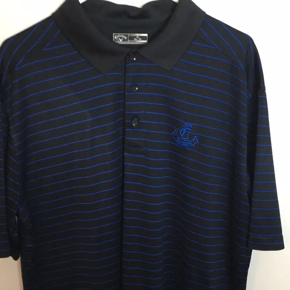Callaway Canasawacta Country Club Golf Polo Performance short sleeve Shirt Sz XL
